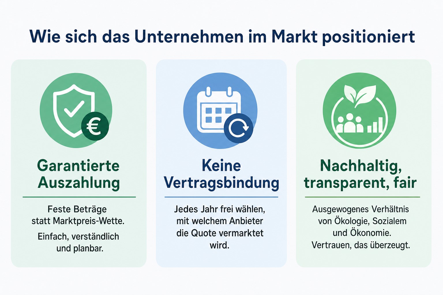 Wie sich das Unternehmen im Markt positioniert