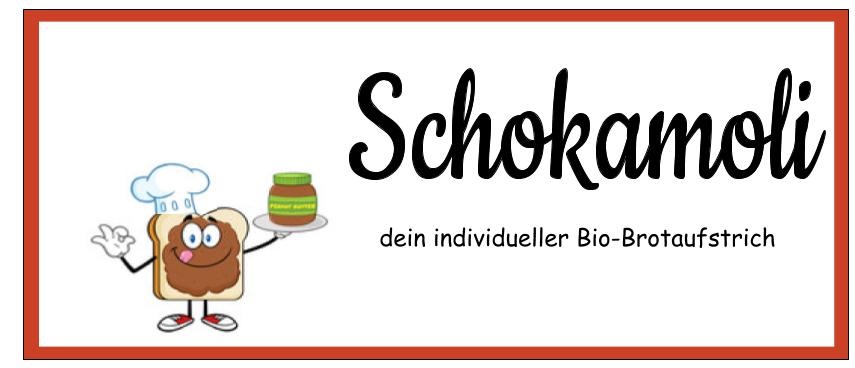 Schokamoli - dein individueller BIO-Brotaufstrich