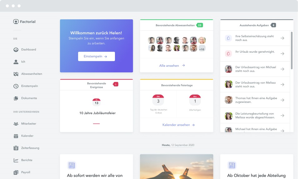 HR Software zum Startup-Preis - Factorial